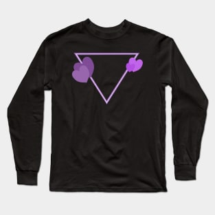 Love Your Beloved Inverted Pyramid Hearts Long Sleeve T-Shirt